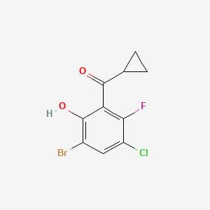 6-Bromo-4-chloro-2-cyclopropanecarbonyl-3-fluorophenol