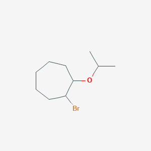 1-Bromo-2-(propan-2-yloxy)cycloheptane