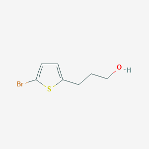 molecular formula C7H9BrOS B13316914 3-(5-Bromothiophen-2-yl)propan-1-ol 