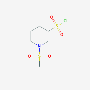 1-Methanesulfonylpiperidine-3-sulfonyl chloride