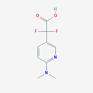 2-[6-(Dimethylamino)pyridin-3-yl]-2,2-difluoroacetic acid