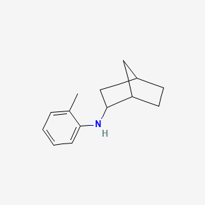 molecular formula C14H19N B13316944 N-(2-Methylphenyl)bicyclo[2.2.1]heptan-2-amine 