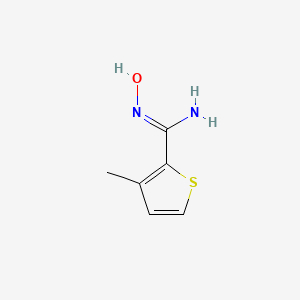 molecular formula C6H8N2OS B13316962 (Z)-N'-Hydroxy-3-methylthiophene-2-carboximidamide 