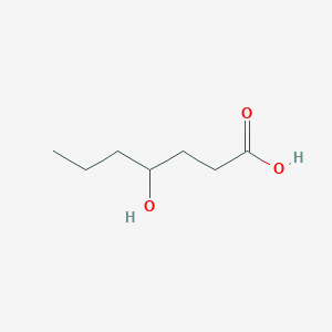 molecular formula C7H14O3 B13316967 4-Hydroxyheptanoic acid 