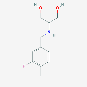 2-{[(3-Fluoro-4-methylphenyl)methyl]amino}propane-1,3-diol