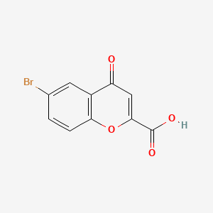 molecular formula C10H5BrO4 B1331699 6-溴色满-2-羧酸 CAS No. 51484-06-1