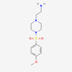 2-[4-(4-Methoxybenzenesulfonyl)piperazin-1-yl]ethan-1-amine