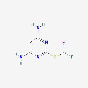 2-[(Difluoromethyl)sulfanyl]pyrimidine-4,6-diamine