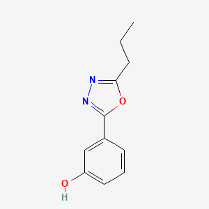 3-(5-Propyl-1,3,4-oxadiazol-2-YL)phenol