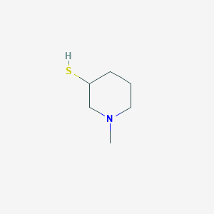 molecular formula C6H13NS B13317220 1-Methylpiperidine-3-thiol CAS No. 98278-56-9