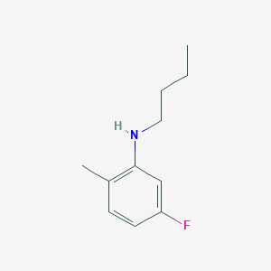 molecular formula C11H16FN B13317241 N-butyl-5-fluoro-2-methylaniline 