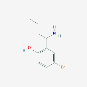 2-(1-Aminobutyl)-4-bromophenol