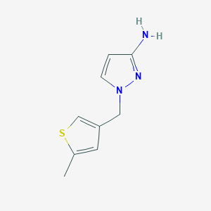 1-[(5-Methylthiophen-3-yl)methyl]-1H-pyrazol-3-amine