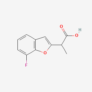 2-(7-Fluoro-1-benzofuran-2-yl)propanoic acid