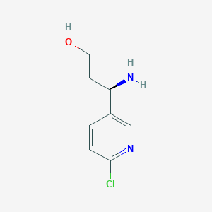 (3R)-3-Amino-3-(6-chloro(3-pyridyl))propan-1-OL