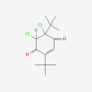B1331726 2,5-Ditert-butyl-5,6-dichloro-2-cyclohexene-1,4-dione CAS No. 33611-72-2