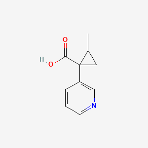 2-Methyl-1-(pyridin-3-yl)cyclopropane-1-carboxylic acid