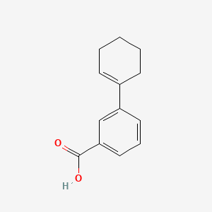 molecular formula C13H14O2 B13317313 3-(Cyclohex-1-en-1-yl)benzoic acid 