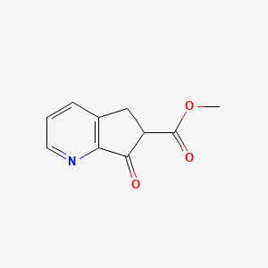 Methyl 7-oxo-5H,6H,7H-cyclopenta[b]pyridine-6-carboxylate