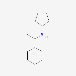 molecular formula C13H25N B13317352 N-(1-cyclohexylethyl)cyclopentanamine 