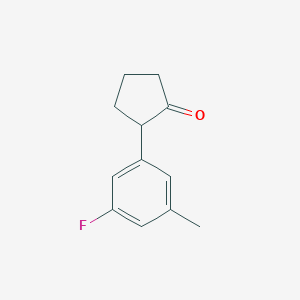 2-(3-Fluoro-5-methylphenyl)cyclopentan-1-one