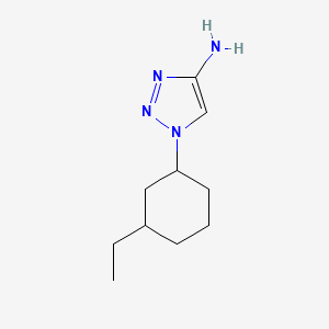 molecular formula C10H18N4 B13317369 1-(3-ethylcyclohexyl)-1H-1,2,3-triazol-4-amine 