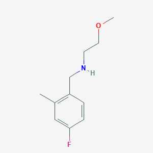 [(4-Fluoro-2-methylphenyl)methyl](2-methoxyethyl)amine