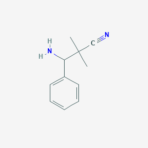 3-Amino-2,2-dimethyl-3-phenylpropanenitrile