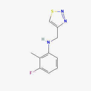 3-Fluoro-2-methyl-N-(1,2,3-thiadiazol-4-ylmethyl)aniline