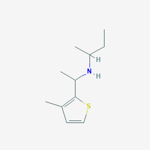 molecular formula C11H19NS B13317444 (Butan-2-yl)[1-(3-methylthiophen-2-yl)ethyl]amine 