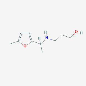 3-{[1-(5-Methylfuran-2-yl)ethyl]amino}propan-1-ol