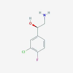 (1R)-2-Amino-1-(3-chloro-4-fluorophenyl)ethan-1-ol