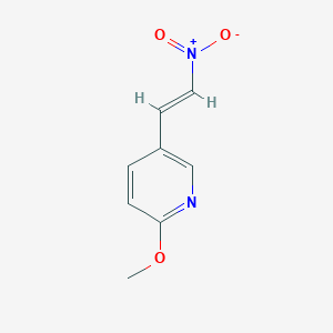 molecular formula C8H8N2O3 B13317530 2-Methoxy-5-(2-nitroethenyl)pyridine 