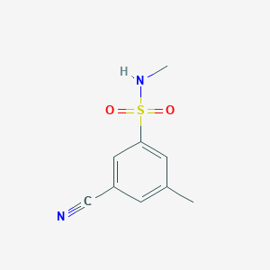 3-Cyano-N,5-dimethylbenzene-1-sulfonamide