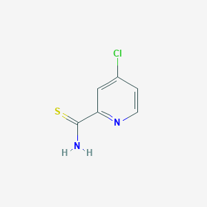 molecular formula C6H5ClN2S B13317558 4-Chloropyridine-2-carbothioamide CAS No. 62150-52-1