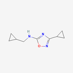 3-Cyclopropyl-N-(cyclopropylmethyl)-1,2,4-oxadiazol-5-amine