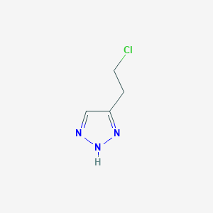 molecular formula C4H6ClN3 B13317588 4-(2-chloroethyl)-1H-1,2,3-triazole 