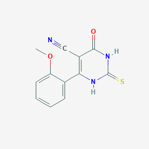 6-(2-Methoxy-phenyl)-4-oxo-2-thioxo-1,2,3,4-tetrahydro-pyrimidine-5-carbonitrile