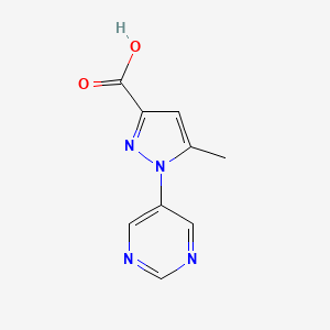 5-Methyl-1-(pyrimidin-5-yl)-1H-pyrazole-3-carboxylic acid