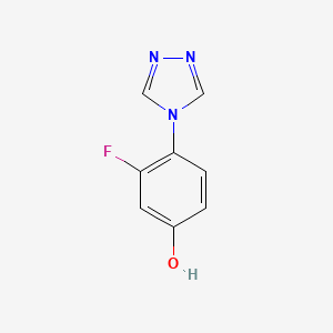 3-Fluoro-4-(4H-1,2,4-triazol-4-YL)phenol