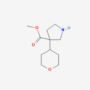 Methyl 3-(oxan-4-yl)pyrrolidine-3-carboxylate