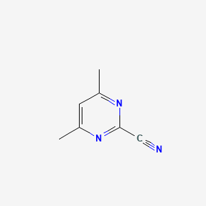 molecular formula C7H7N3 B1331768 4,6-二甲基嘧啶-2-碳腈 CAS No. 22126-16-5