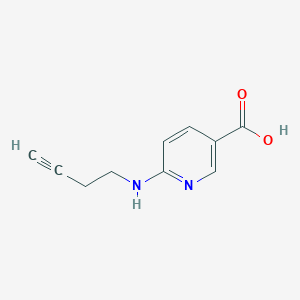 molecular formula C10H10N2O2 B13317702 6-[(But-3-yn-1-yl)amino]pyridine-3-carboxylic acid 