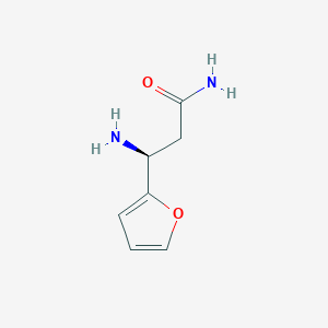 (3S)-3-Amino-3-(furan-2-YL)propanamide