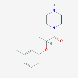 2-(3-Methylphenoxy)-1-(piperazin-1-YL)propan-1-one