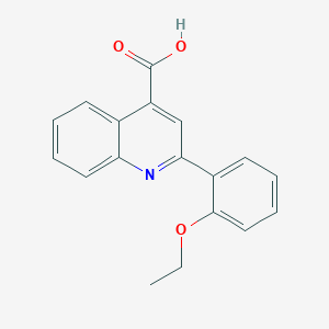 molecular formula C18H15NO3 B1331775 2-(2-Ethoxyphenyl)quinoline-4-carboxylic acid CAS No. 444565-52-0