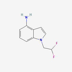 molecular formula C10H10F2N2 B13317786 1-(2,2-Difluoroethyl)-1H-indol-4-amine 