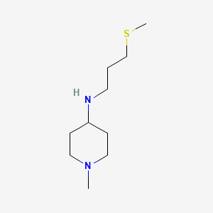 molecular formula C10H22N2S B13317802 1-Methyl-N-[3-(methylsulfanyl)propyl]piperidin-4-amine CAS No. 1096322-87-0