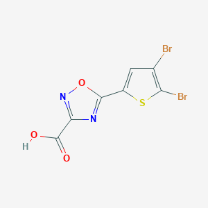 5-(4,5-Dibromothiophen-2-yl)-1,2,4-oxadiazole-3-carboxylic acid