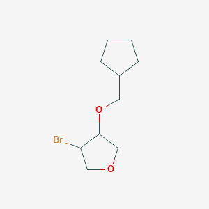 3-Bromo-4-(cyclopentylmethoxy)oxolane